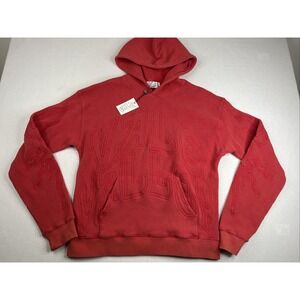 Vale Valley Waffle Knit Hoodie Mens Size Medium NWT Everyone Lives Forever